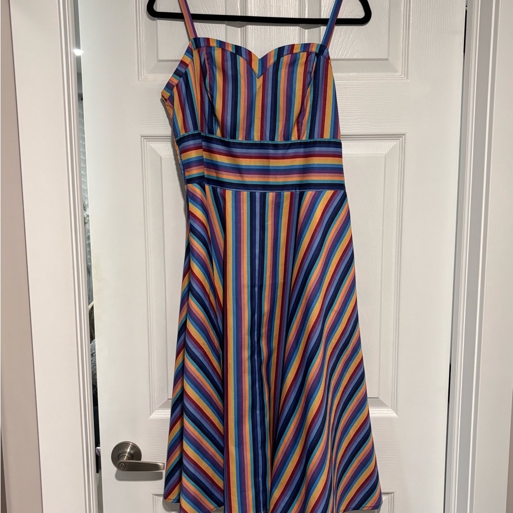 Voodoo Vixen Multicolor Striped Dress
